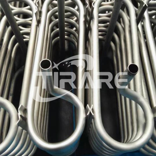 Titanium coil pipe for heat exchanger